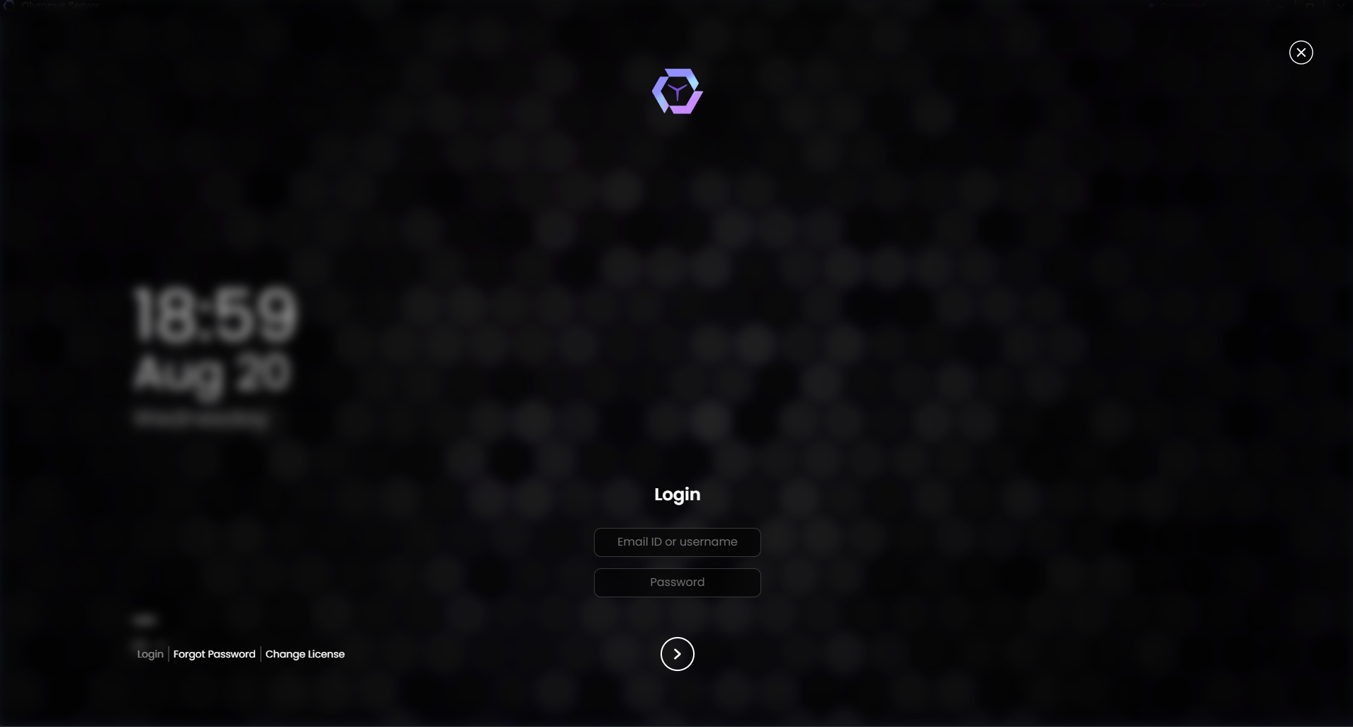 Local dashboard login