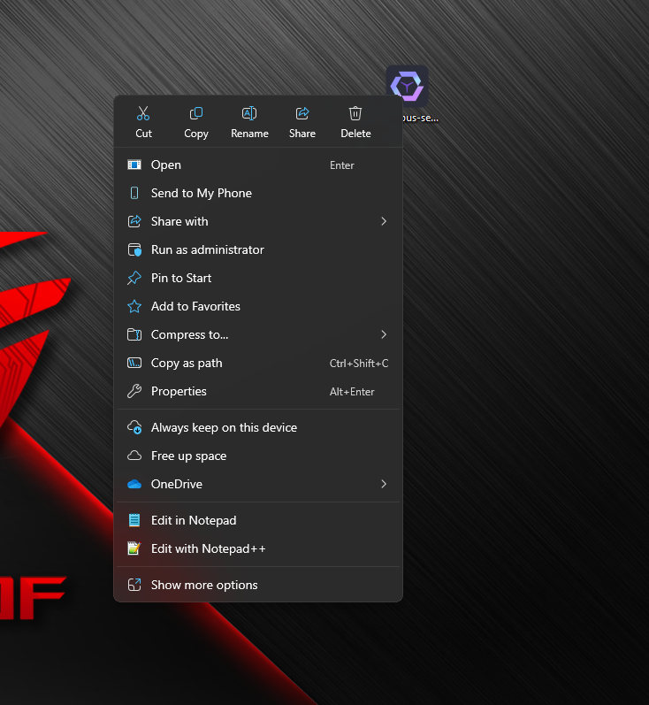 Run as administrator